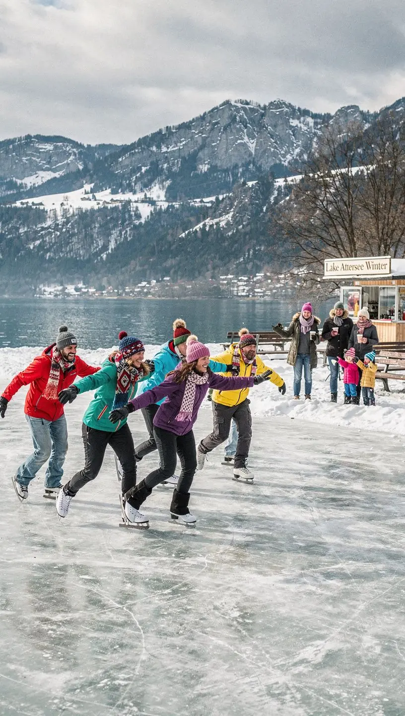 Ein malerisches Haus am Ufer des Wolfgangsees, umgeben von Гјppigem GrГјn und Bergen.