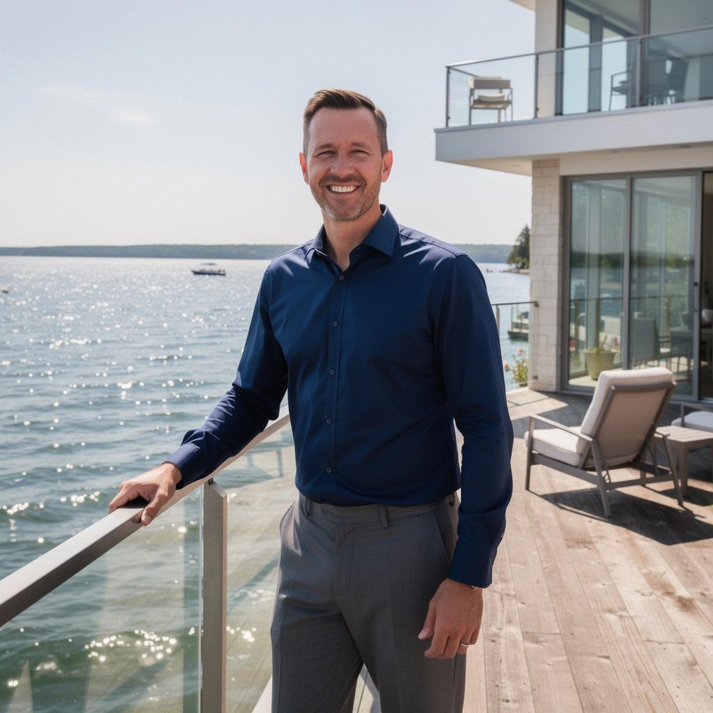 Gemütliche Terrasse mit Blick auf den Attersee und die umliegende Natur